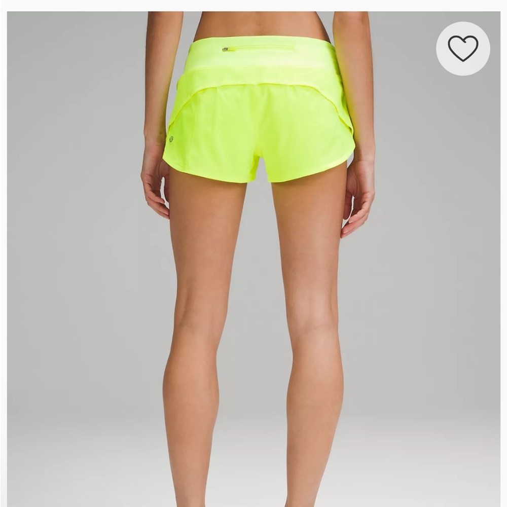 Speed Up Low-Rise Lined Short 2.5" Highlight yellow